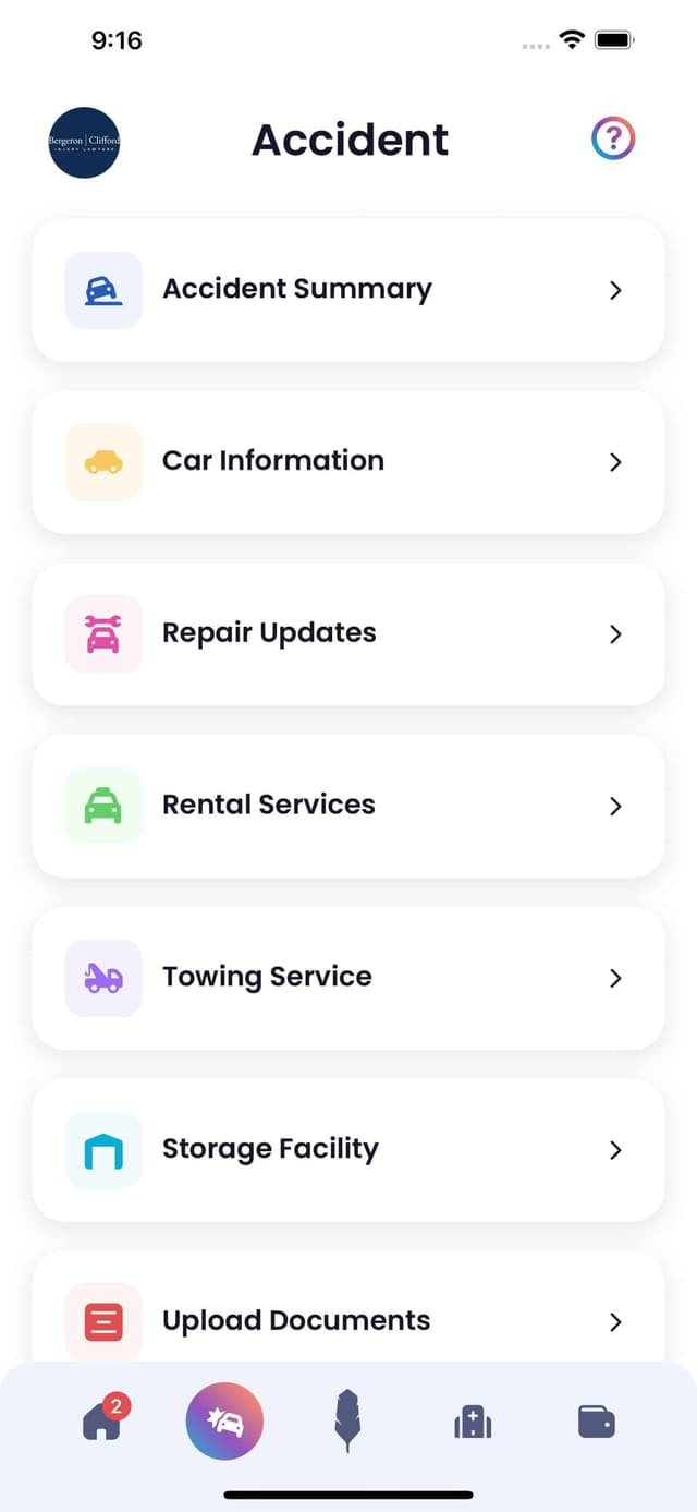Quilia Screenshot Accident Tab