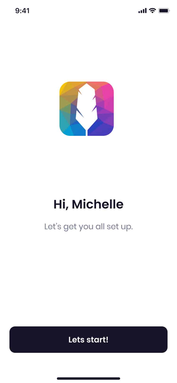 Client receiving automated invitation to Quilia