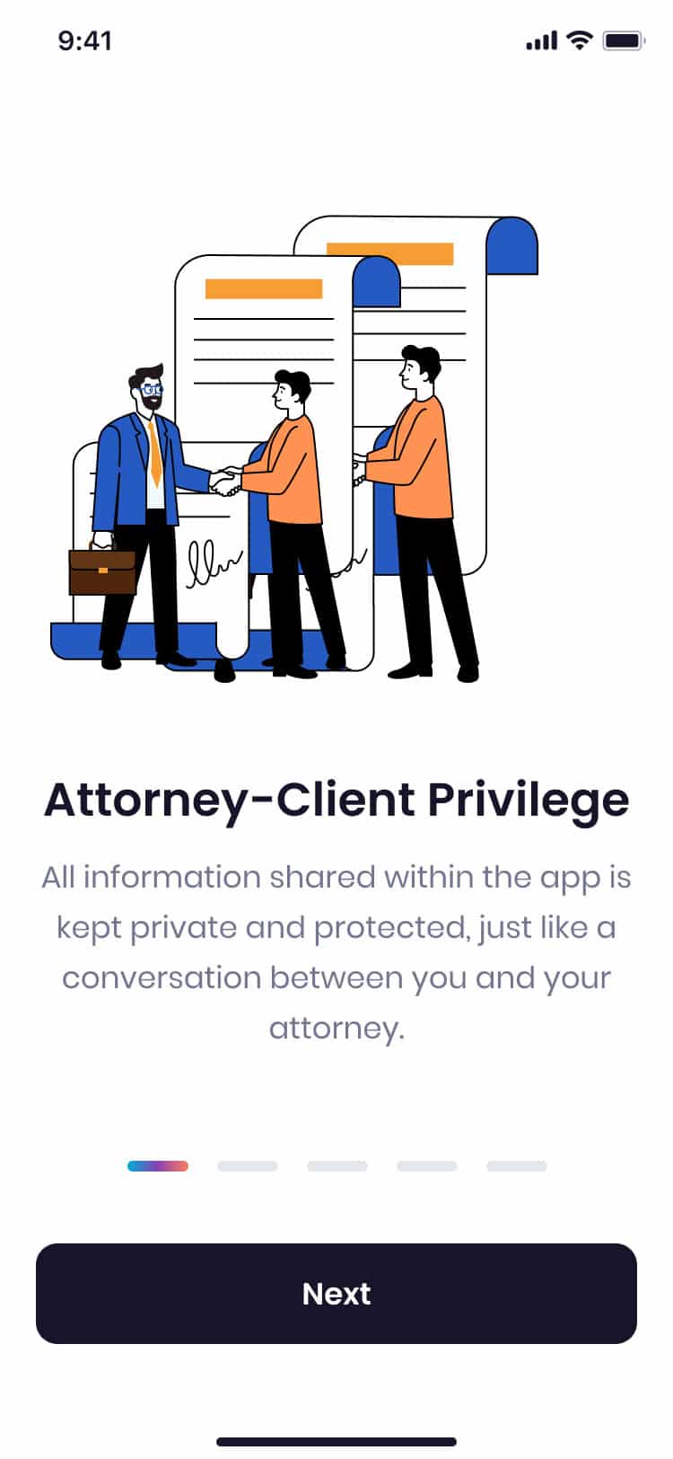 Attorney-client privilege in the Quilia app