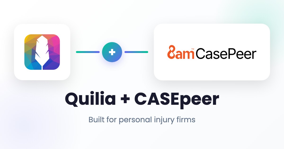 8am™ CasePeer Integration Client Portal · Quilia