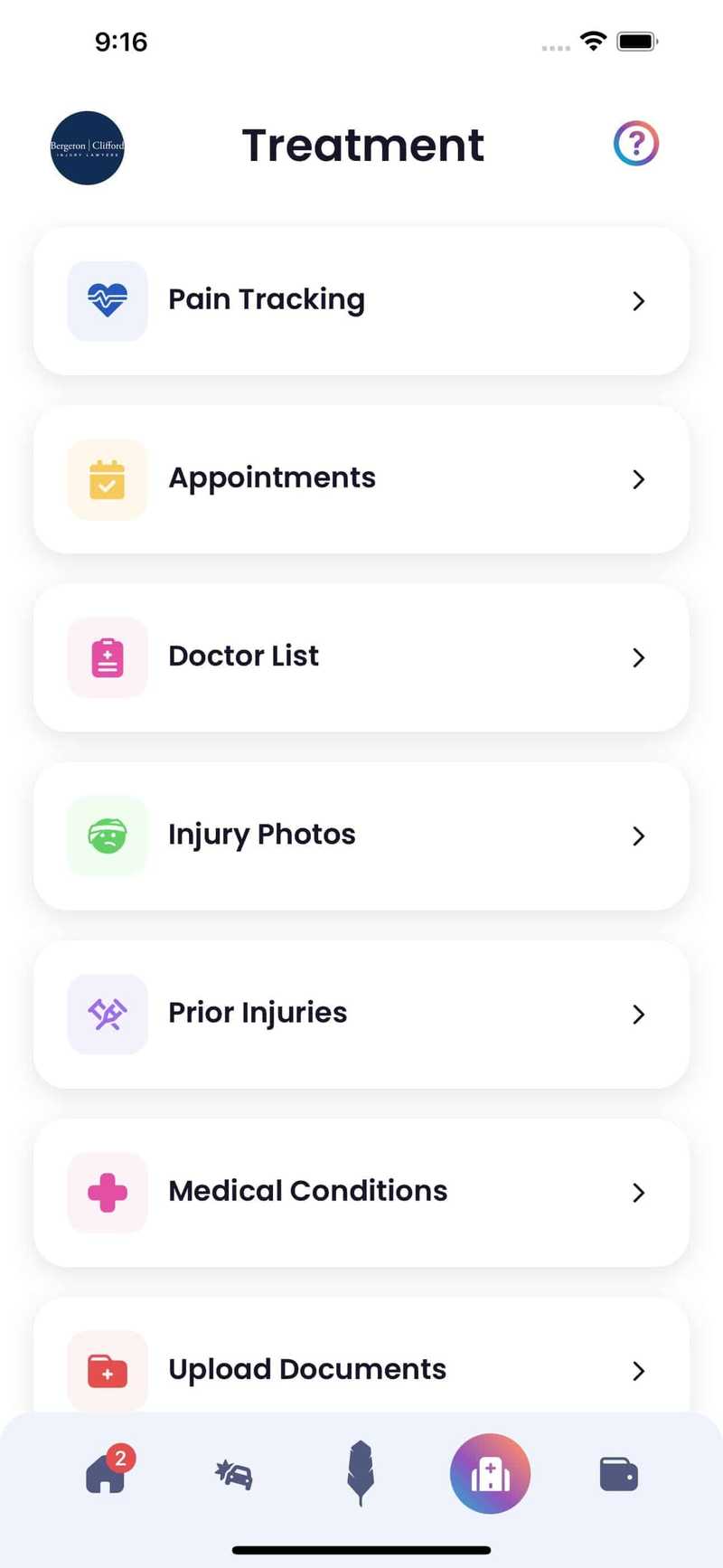 Quilia Screenshot Treatment Tab